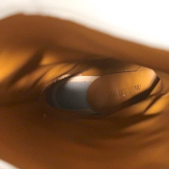 Partlow Abigail 55 Metallic-Embroidered Cowboy Boots White Leather Size 39 - Picture 16 of 16